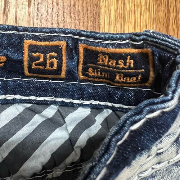 Rock Revival Jeans Nash SB200 Slim Boot Stretch Men’s Size 26x29 - Picture 7 of 8